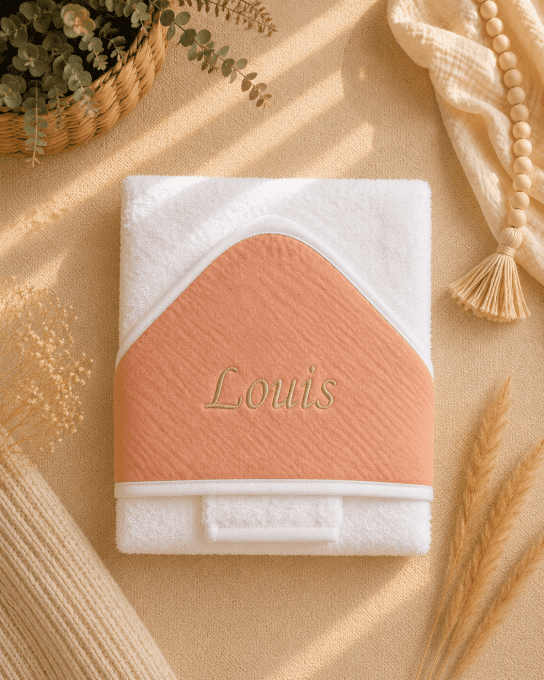 Sortie de bain gaze de coton