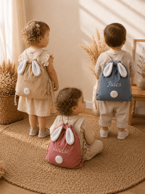 Petit baluchon en velour cotelé