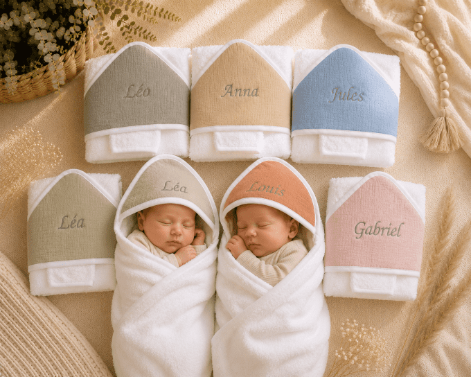 Sortie de bain gaze de coton