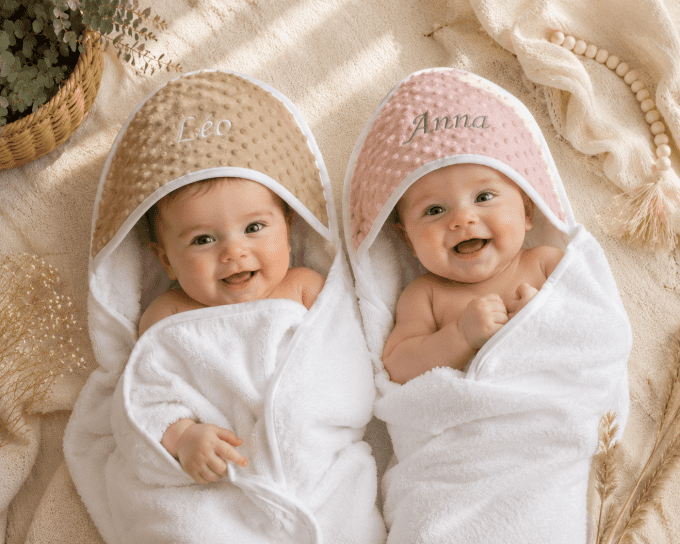 Sortie de bain Minky