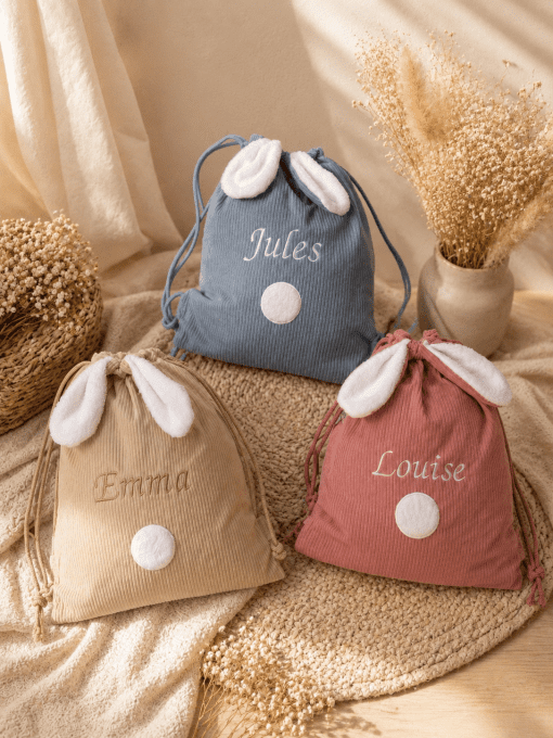 Petit baluchon en velour cotelé