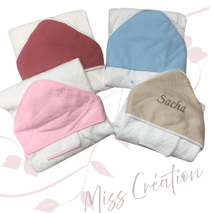 Sortie de bain gaze de coton