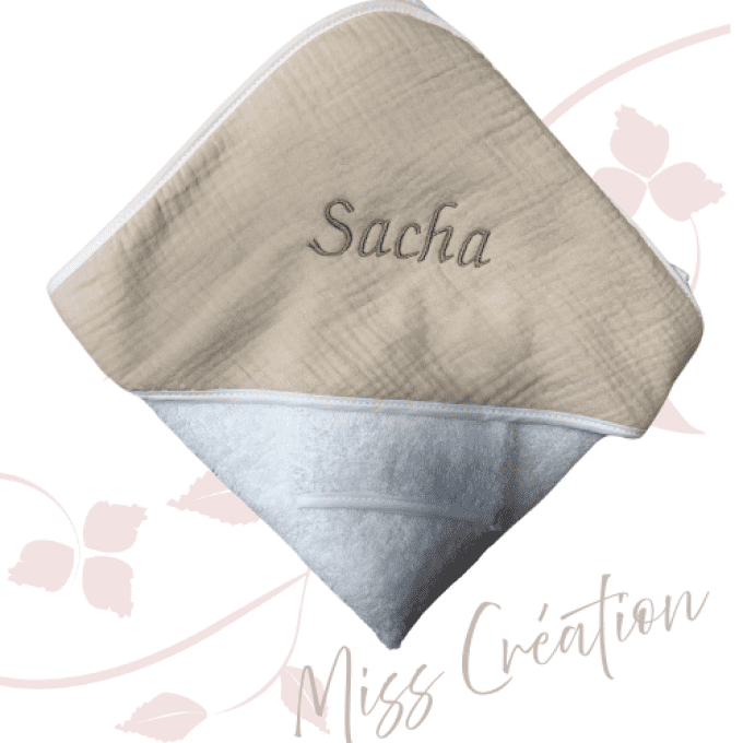 Sortie de bain gaze de coton